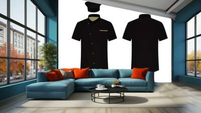 Black chief uniform. vector illustration Wall mural