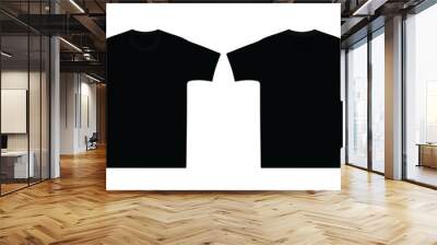 Black t shirt. vector illustration Wall mural