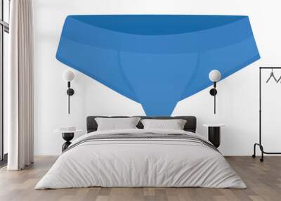 Blue men underwear. vector illustration Wall mural