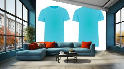 Blue t shirt. vector illustration Wall mural