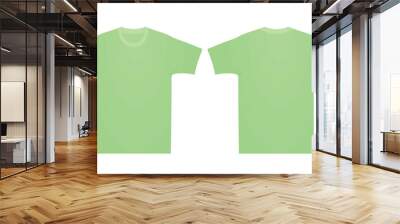 Green t shirt. vector illustration Wall mural