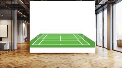 Green  tennis court. vector illustration Wall mural