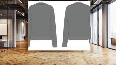 Grey  sweatshirt blazer. vector illustration Wall mural