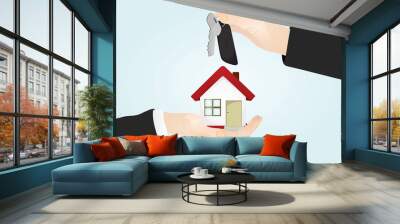 home buying concept Wall mural