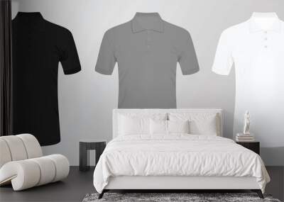 Man polo t shirt vector Wall mural