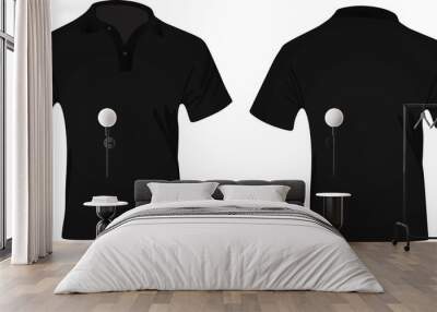 Man polo t shirt vector Wall mural