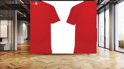 red t shirt. vector illustration Wall mural