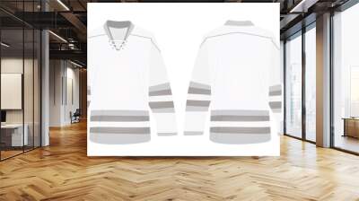 White stripe ice hockey shirt. vector illustration Wall mural