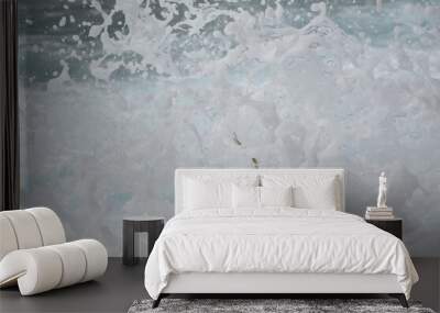 Splash of water in the sea, water in movement. Wall mural