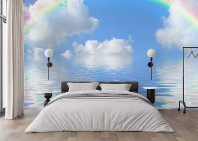 Rainbow Seascape  Wall mural