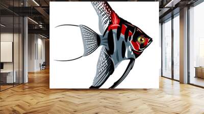 Image of decorative fish Skalaria Wall mural