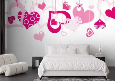 a lot of hearts Wall mural