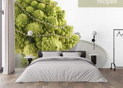 Table decoration with Romanesco Wall mural