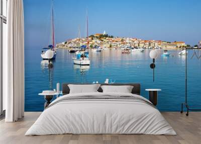 Picturesque landscape with  Primosten old city, Croatia Wall mural