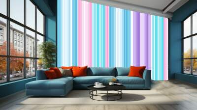 Serape seamless pattern of multicolored pastel stripes in Mexican traditional style. Bright vibrant cinco de mayo stripes in pink blue orange colors for textile wrapping paper wallpaper carnivals. Wall mural