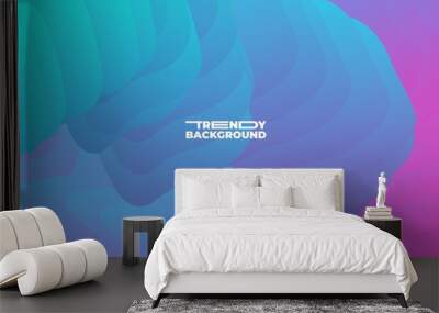 Liquid color modern background design template Wall mural