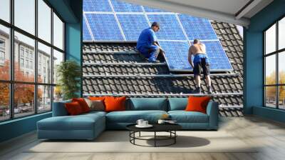 Solar collector, assembler Wall mural