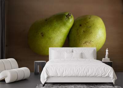 pears on a table Wall mural