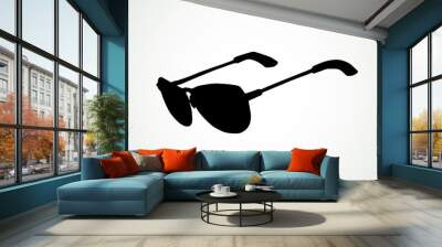 Sunglasses. Vector drawing Wall mural