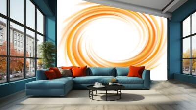 Vector abstract background. Frame of curl fluid surface Wall mural