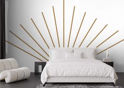 Abstract Sun Linear Decorative Element Wall mural