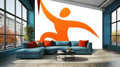 Sport vector figure - Olympics ceremony Wall mural