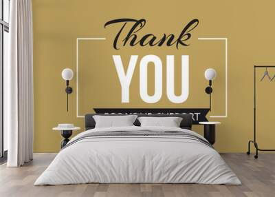 thank you card Wall mural