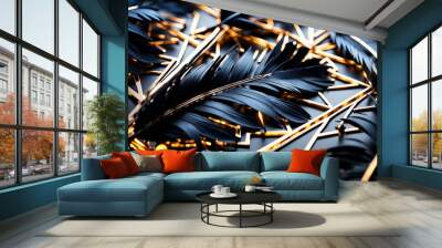 magical luxury leather dark fantasy concept art Wall mural