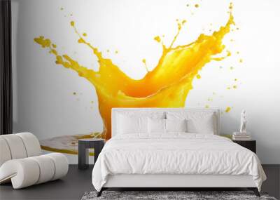 Realistic juice splash Wall mural