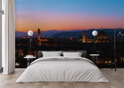 Firenze sunset view Wall mural