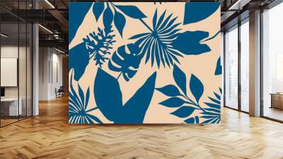 Digital print in Repeat (rapport), floral pattern ideal for fashion, decoration and stationery. Wall mural