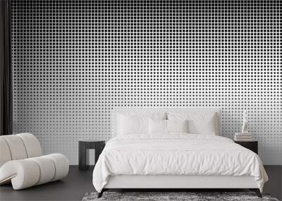 Dot pattern seamless background. Square polka dot pattern vector template. Abstract futuristic dotted mesh with gradient effect. Geometric minimal digital design. Wall mural