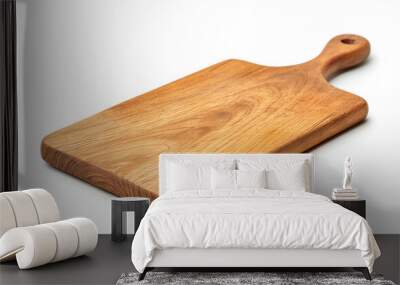 A wooden cutting board with a wooden handle Wall mural