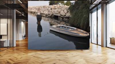 The Larnaca Marina with yachts in Cyprus Wall mural