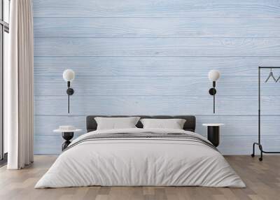 Blue wood background Wall mural