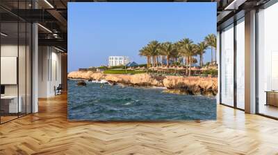 Beach view in Sharm El Sheikh. Egypt. Wall mural