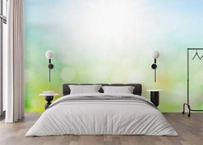 abstract spring background with bokeh Wall mural