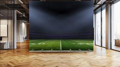 American football stadium low angle field view Wall mural