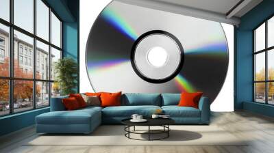 cd or dvd disc isolated on transparent background Wall mural