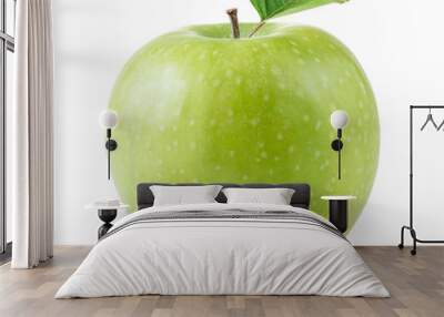 granny smith apples isolated on white background Wall mural