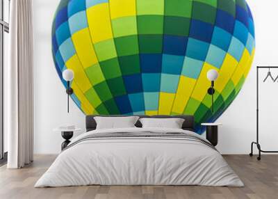 Hot air balloon isolated on white background Wall mural