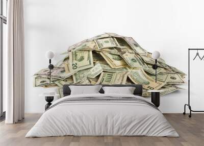 stack of cash Wall mural