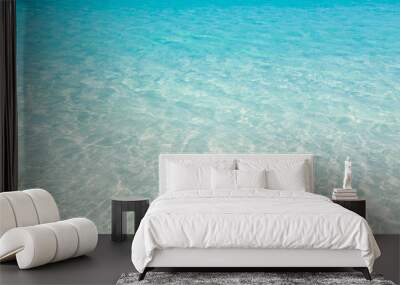 Tropical beach water background Wall mural