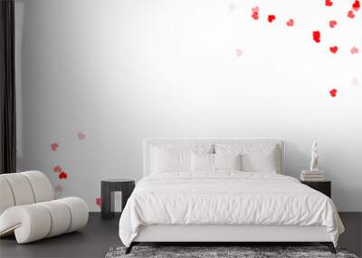 Valentine day hearts with copy space background  Wall mural