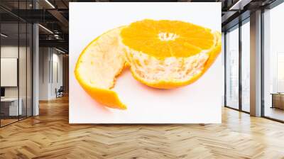 orange  fruit isolated on white Wall mural