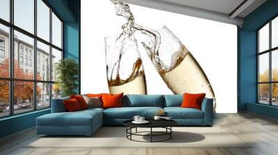 Champagne glasses up Wall mural