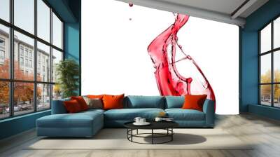 Red wine splash from a glass Wall mural