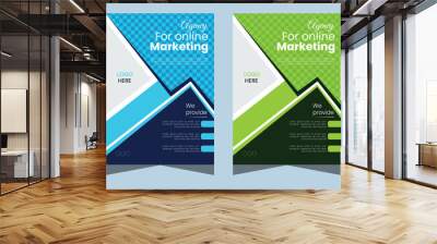 modern design template for business flyer. Wall mural