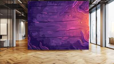 Cartoon twitch background modern label for offline streams. Design template for a broadcast video screen overlay. Large esport gamer cover wallpaper for the channel interface with wood texture. Wall mural