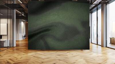 Dark Green Silk Satin Textile Background  Wall mural